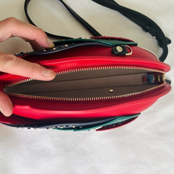 Kate Spade *RARE* Colorful 3D Parrot leather novelty crossbody bag NWOT - Picture 6 of 10